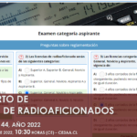CURSO ABIERTO DE FORMACIÓN DE RADIOAFICIONADOS, CLASE VIRTUAL NRO. 44, AÑO 2022