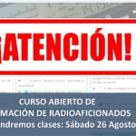 Sábado 26 Agosto: Clase postergada