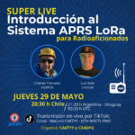 CE3AA invita a participar en LIVE: Introducción al Sistema Aprs LoRa